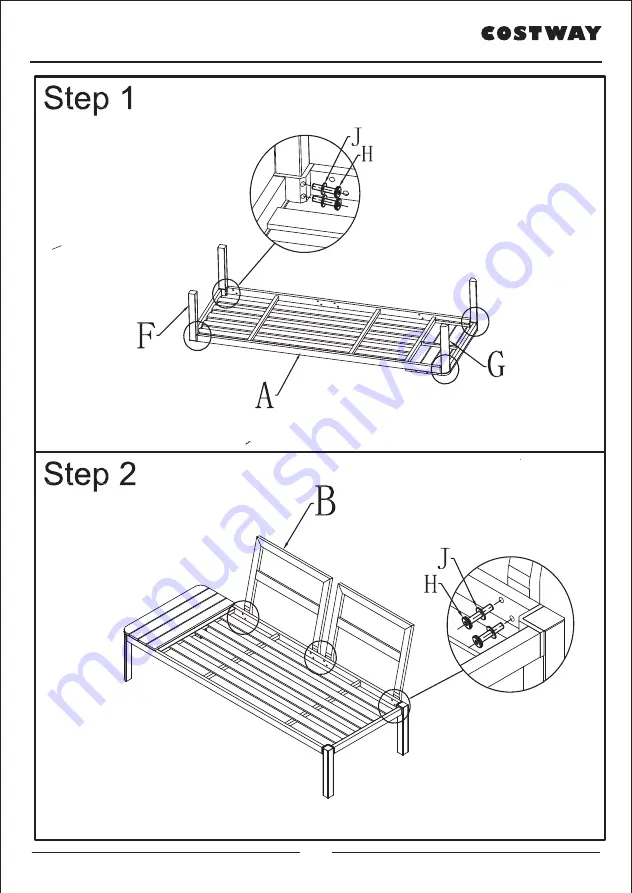 Costway Patiojoy HW65784 Скачать руководство пользователя страница 4