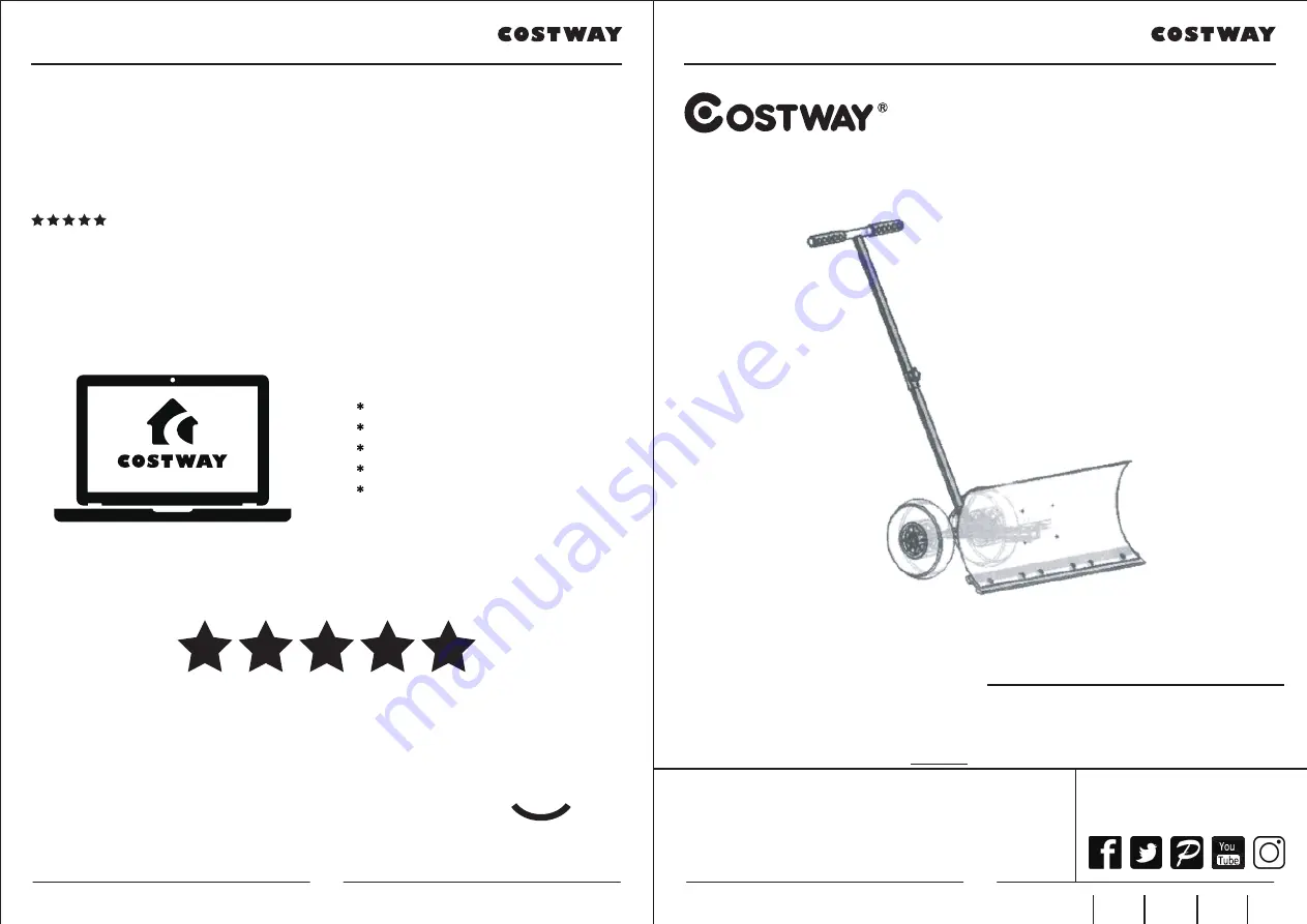 Costway TL35142 Скачать руководство пользователя страница 9