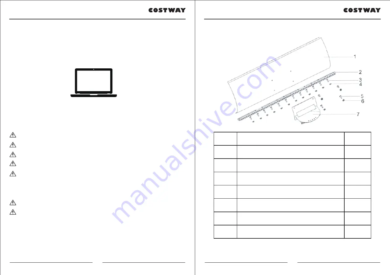 Costway TL35142 User Manual Download Page 10