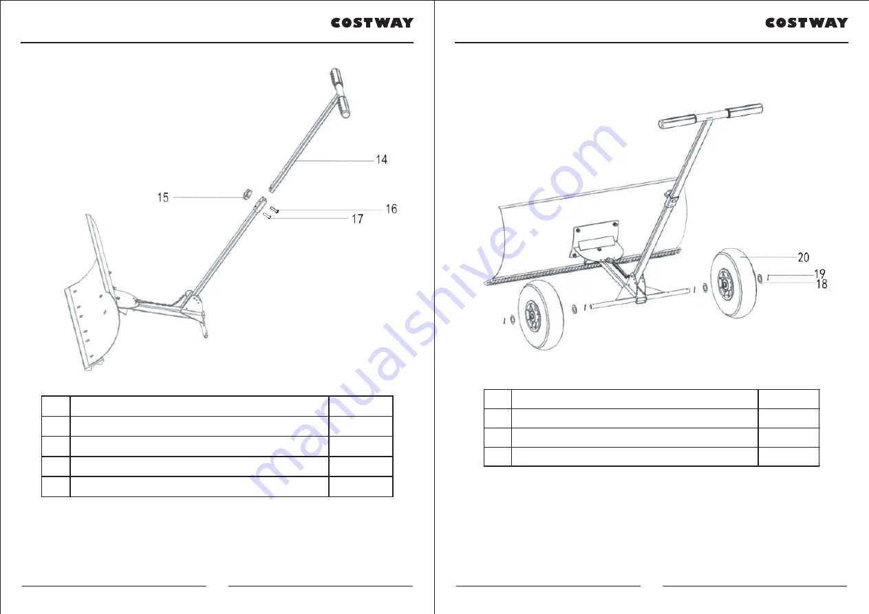 Costway TL35142 User Manual Download Page 20