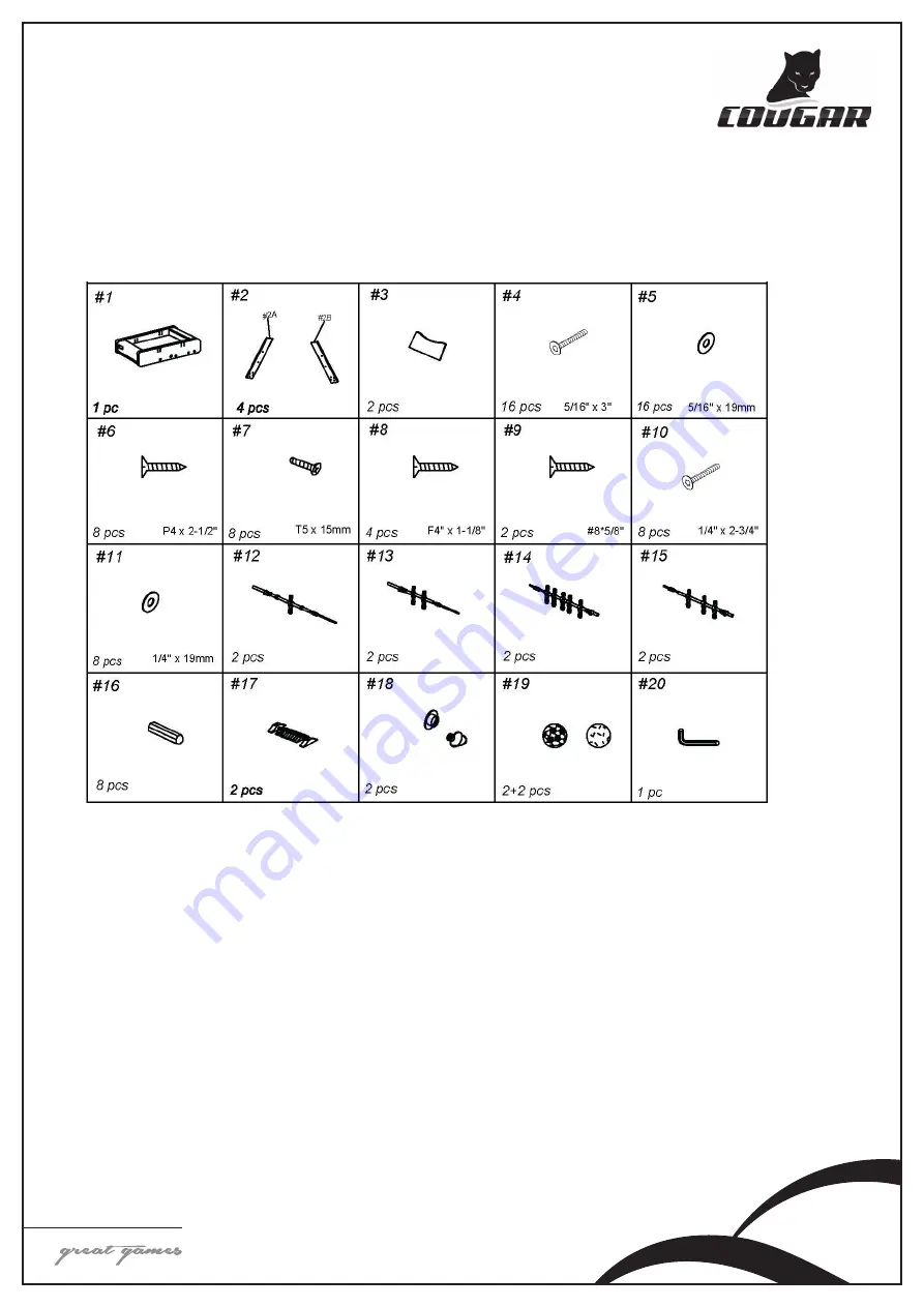 COUGAR ARENA TS A040.102.00 Скачать руководство пользователя страница 2