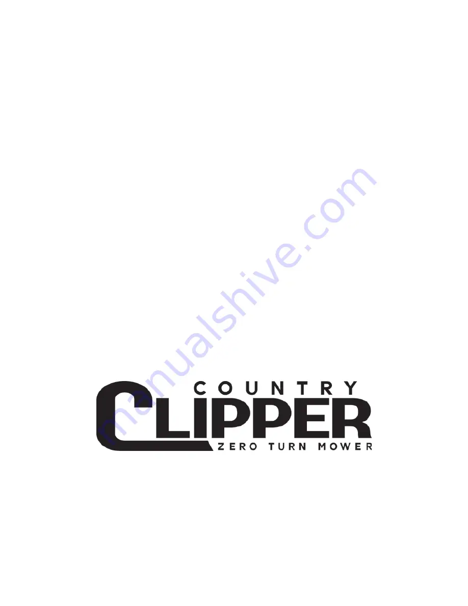 Country Clipper CBS2 Operator'S Manual Download Page 30