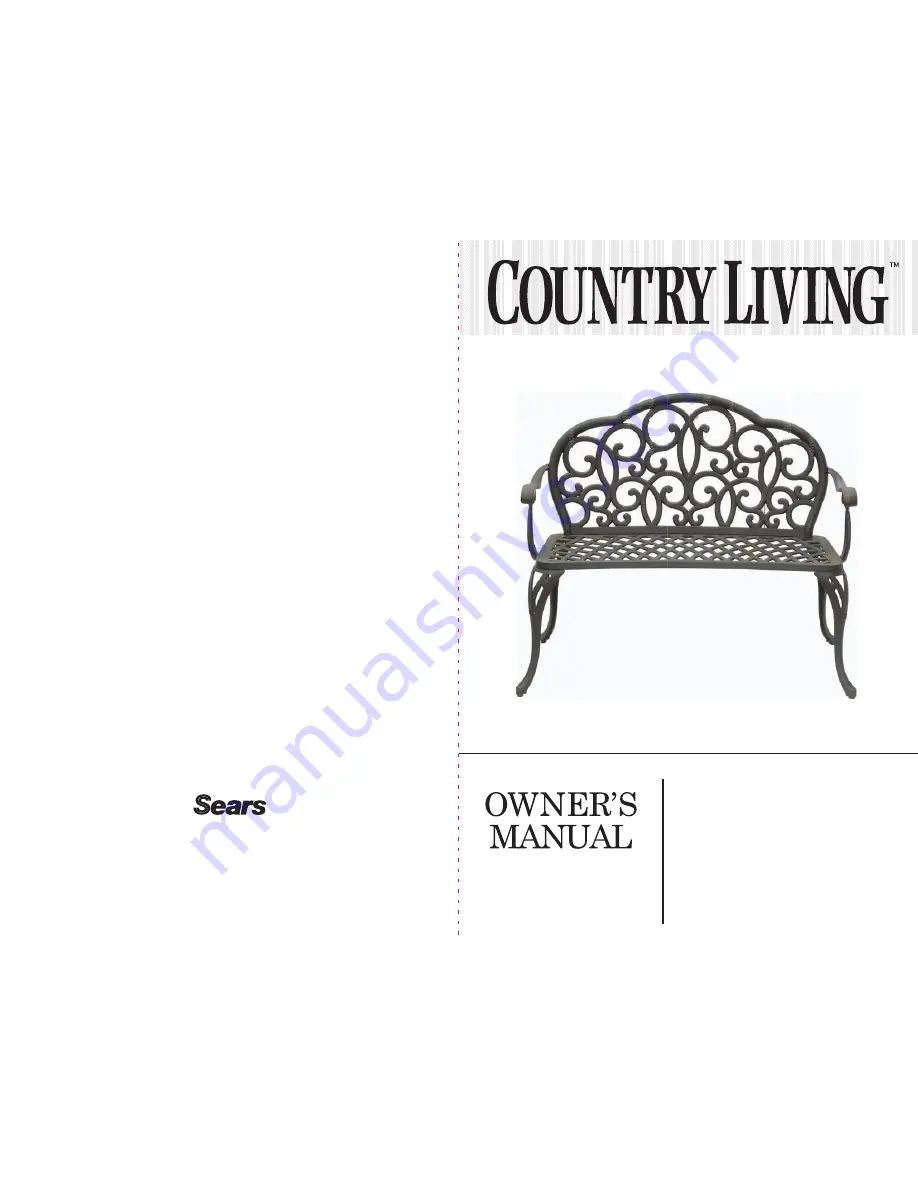 Country Living D71 M80305 Owner'S Manual Download Page 1