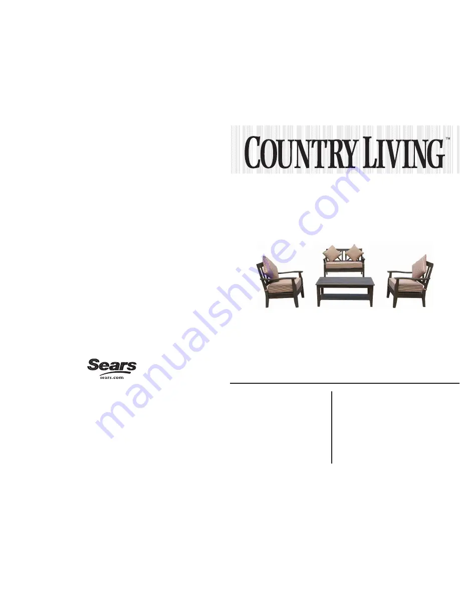 Country Living D71 M80474 Owner'S Manual Download Page 1