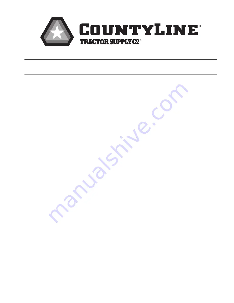 CountyLine TS30G-CL Operation Instructions Manual & User Manual Download Page 3