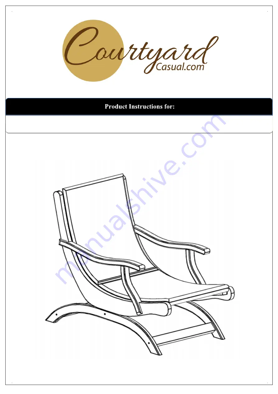 Courtyard Casual Sheldon 5531 Product Instructions Download Page 1