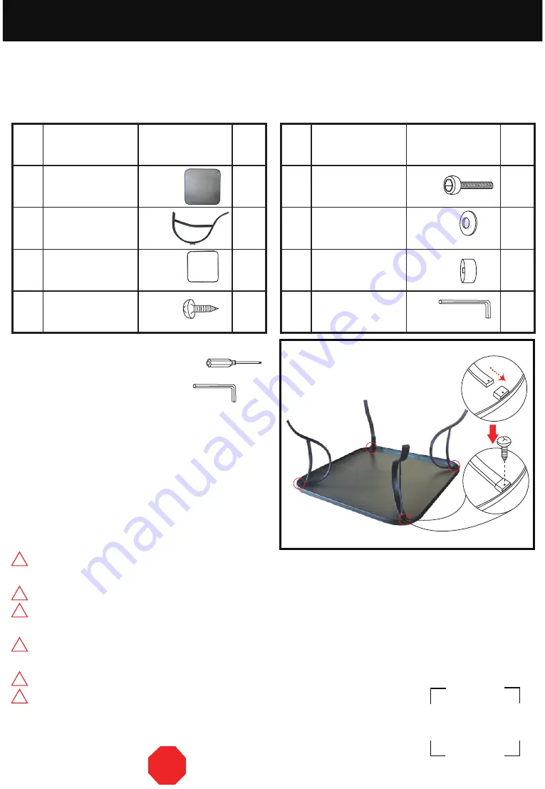 Courtyard Creations TGS38PB Assembly Instructions Download Page 1