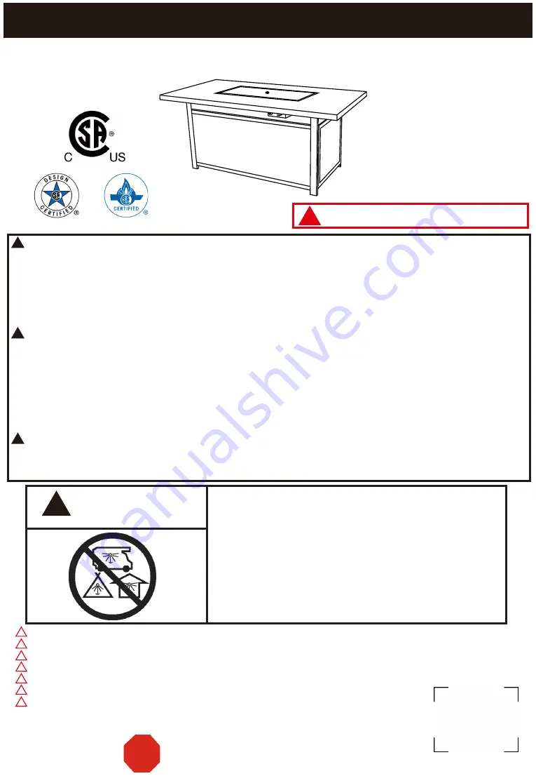 Courtyard Creations TRS60GW Assembly Instructions Manual Download Page 1