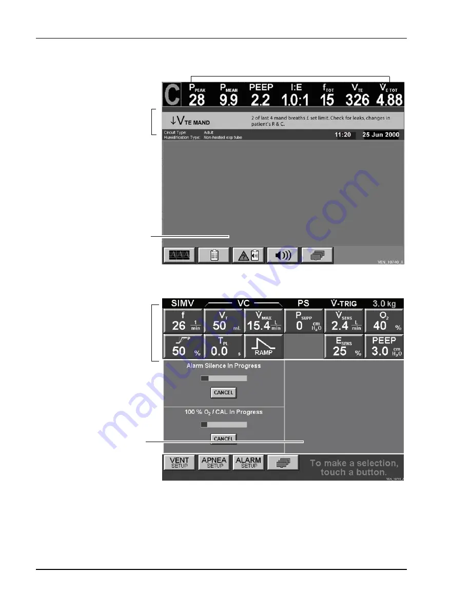 Coviden Puritan Bennett 800 Series Operator And Technical Reference Manual Download Page 112