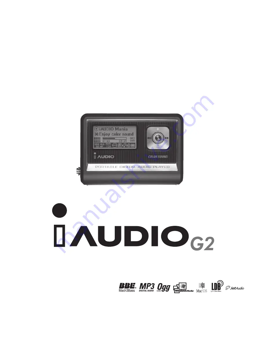 Cowon iAUDIO G2 User Manual Download Page 1