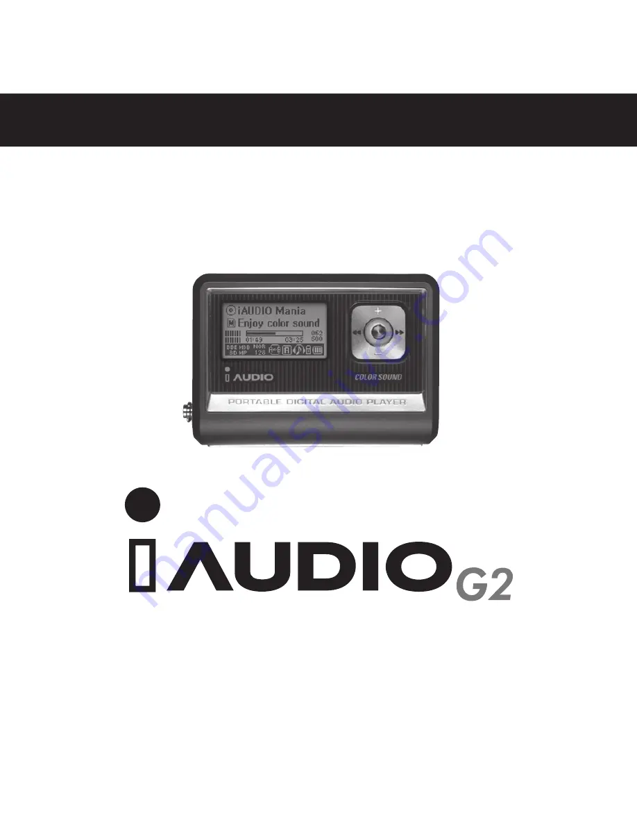 Cowon iAUDIO G2 User Manual Download Page 3