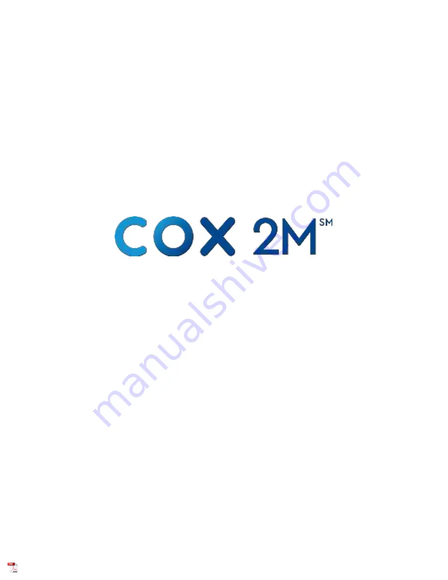 COX 2M GTG21 User Manual Download Page 1