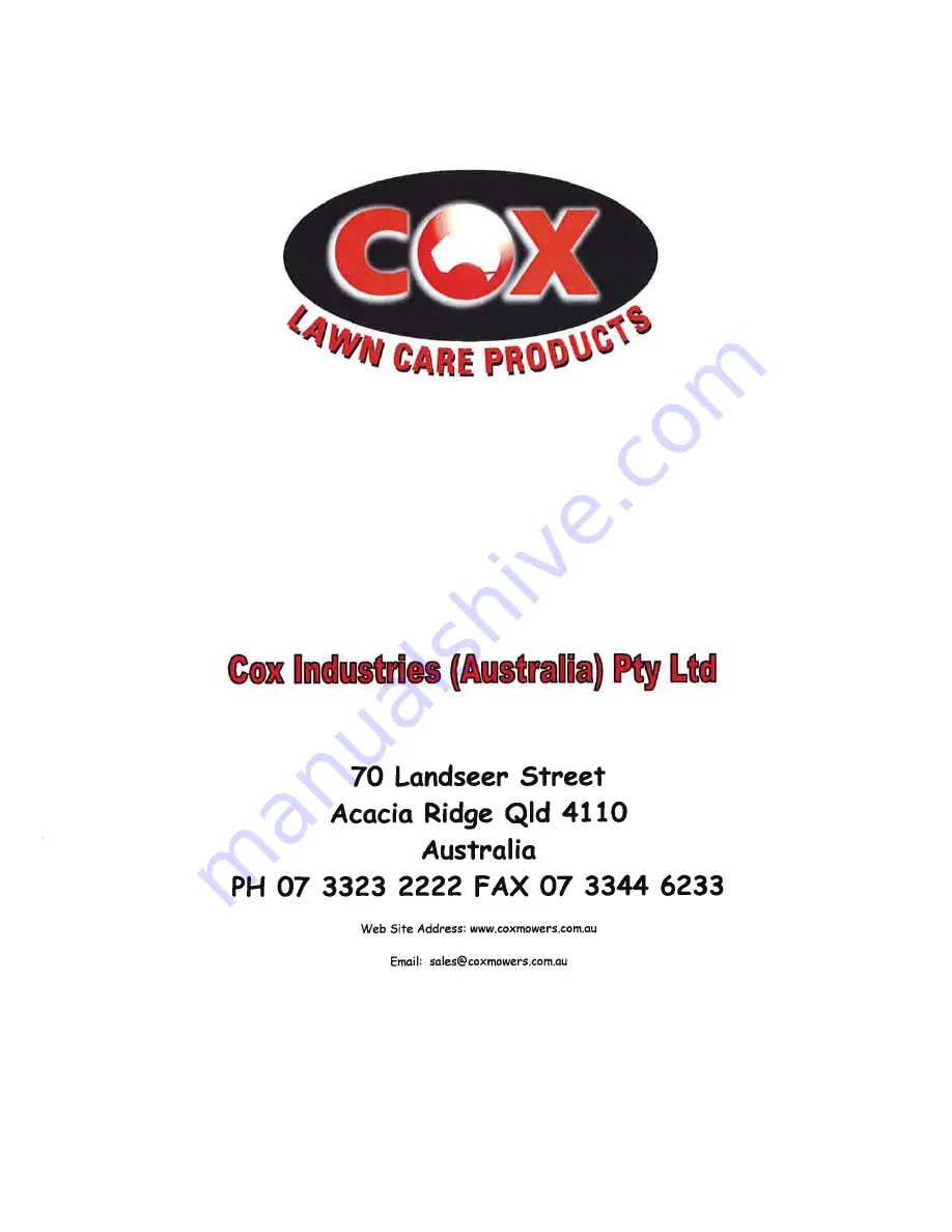 COX A12208G Manual Download Page 91