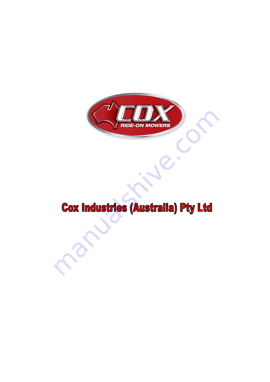 COX A18216J Owner'S/Operator'S Manual Download Page 48