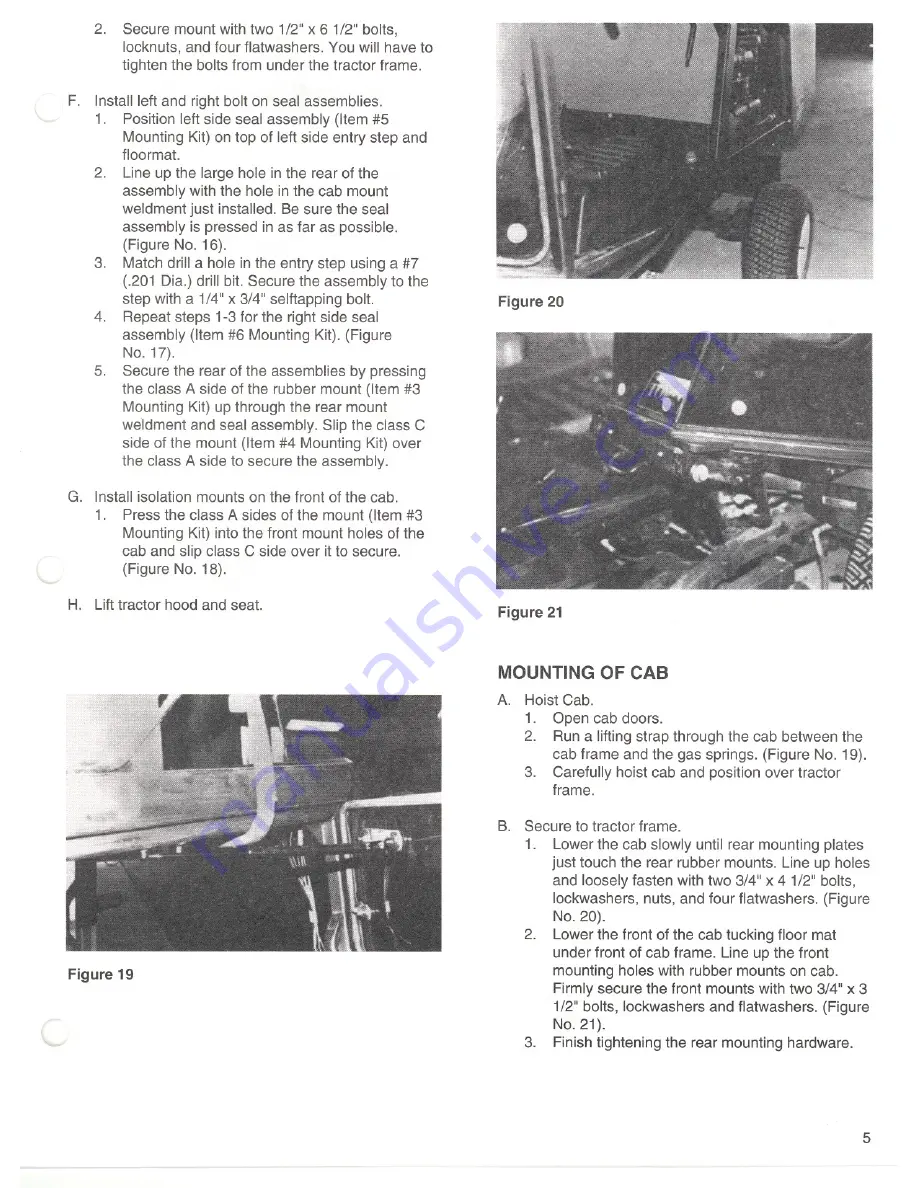 CozyCab 355-D Mounting Instructions Download Page 7