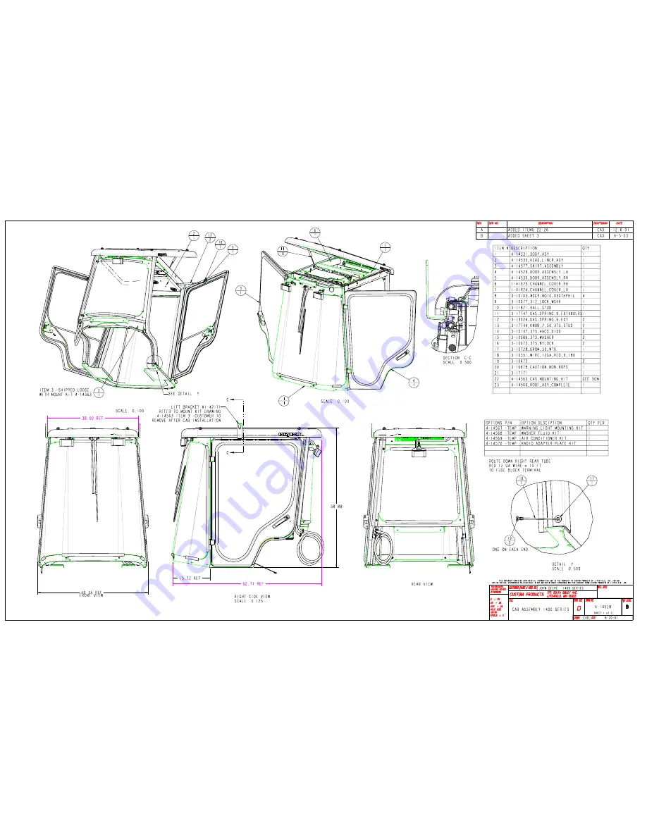 CozyCab A-11241 Mounting Instructions Download Page 14