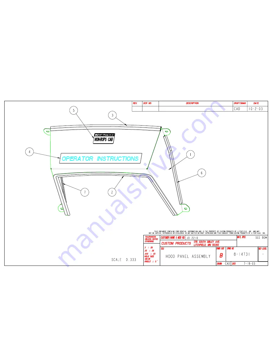 CozyCab A-11289 Mounting Instructions Download Page 20