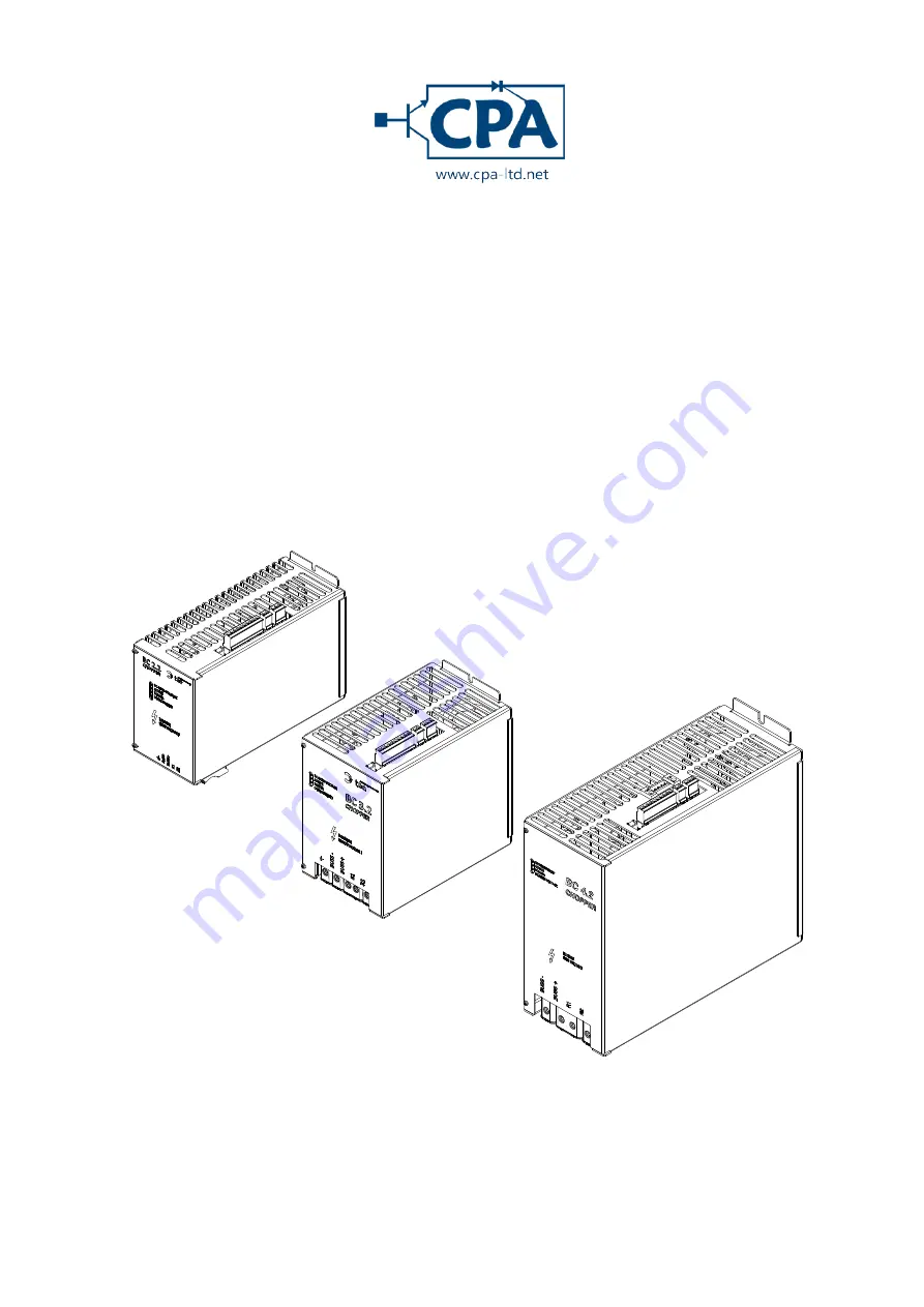 CPA BC 2.2 Series Instruction And Operation Manual Download Page 1