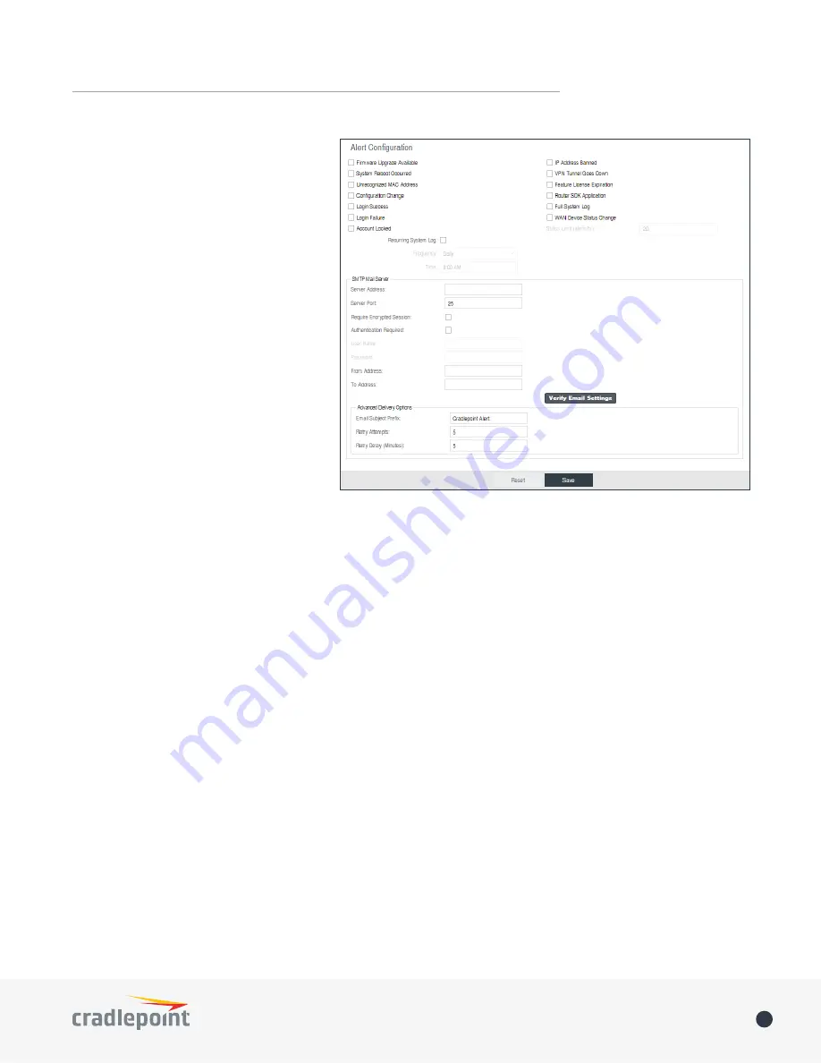 Cradlepoint IBR350 User Manual Download Page 61