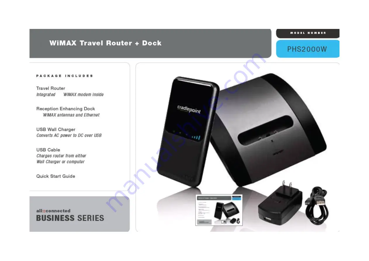 Cradlepoint PHS2000W Manual Download Page 1