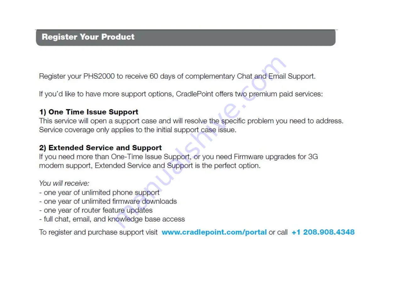 Cradlepoint PHS2000W Manual Download Page 21