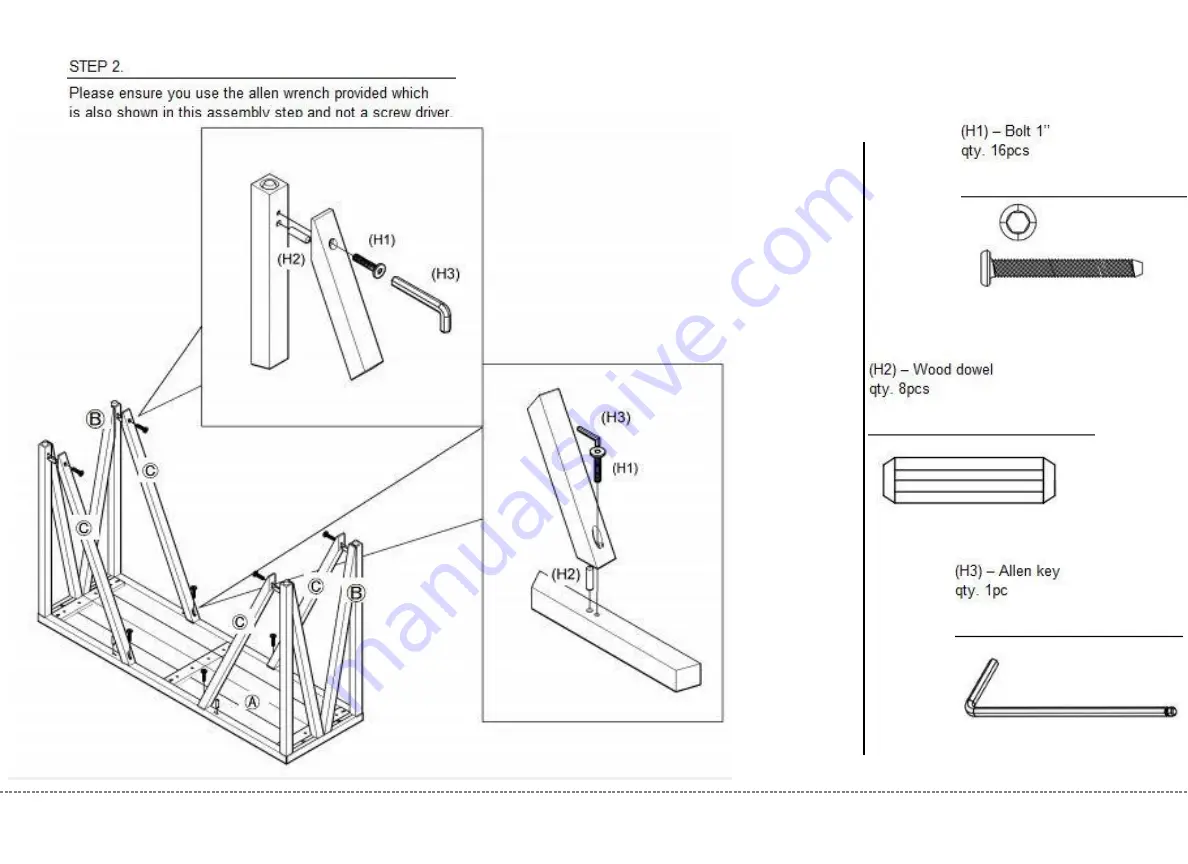 Craft+Main BALI CNO-01281 Assembly Instructions Manual Download Page 6