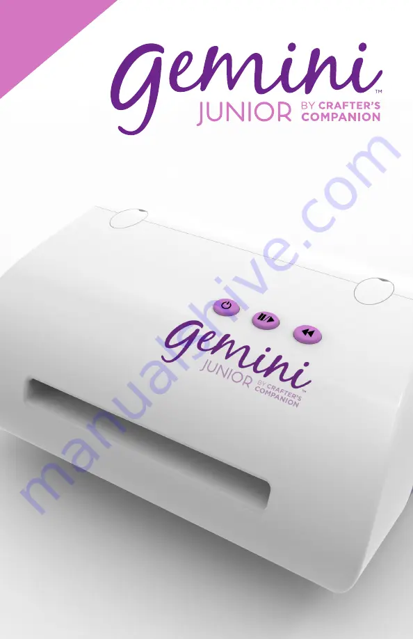 Crafter's Companion Gemini Junior User Manual Download Page 1