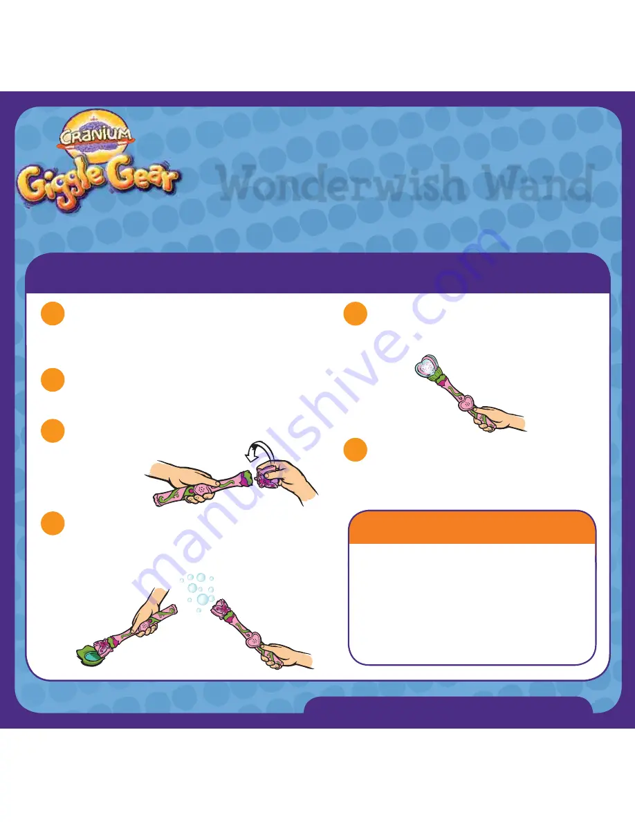 Cranium Wonderwish Wand Instructions Download Page 1