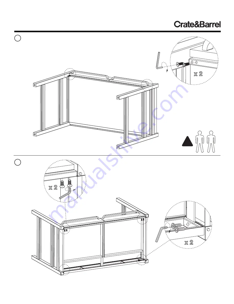 Crate&Barrel Filmore Скачать руководство пользователя страница 2