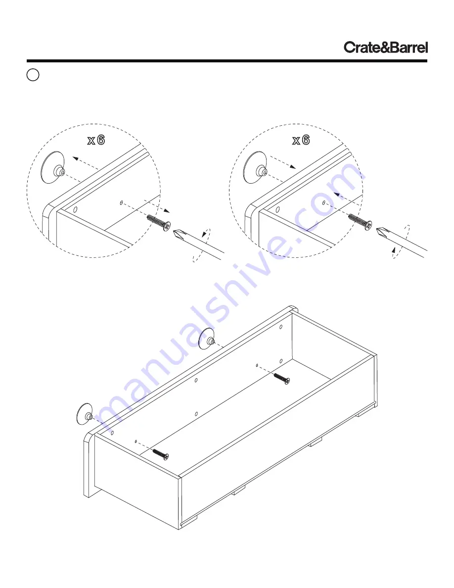 Crate&Barrel Steamer Lane Assembly Instructions Download Page 3