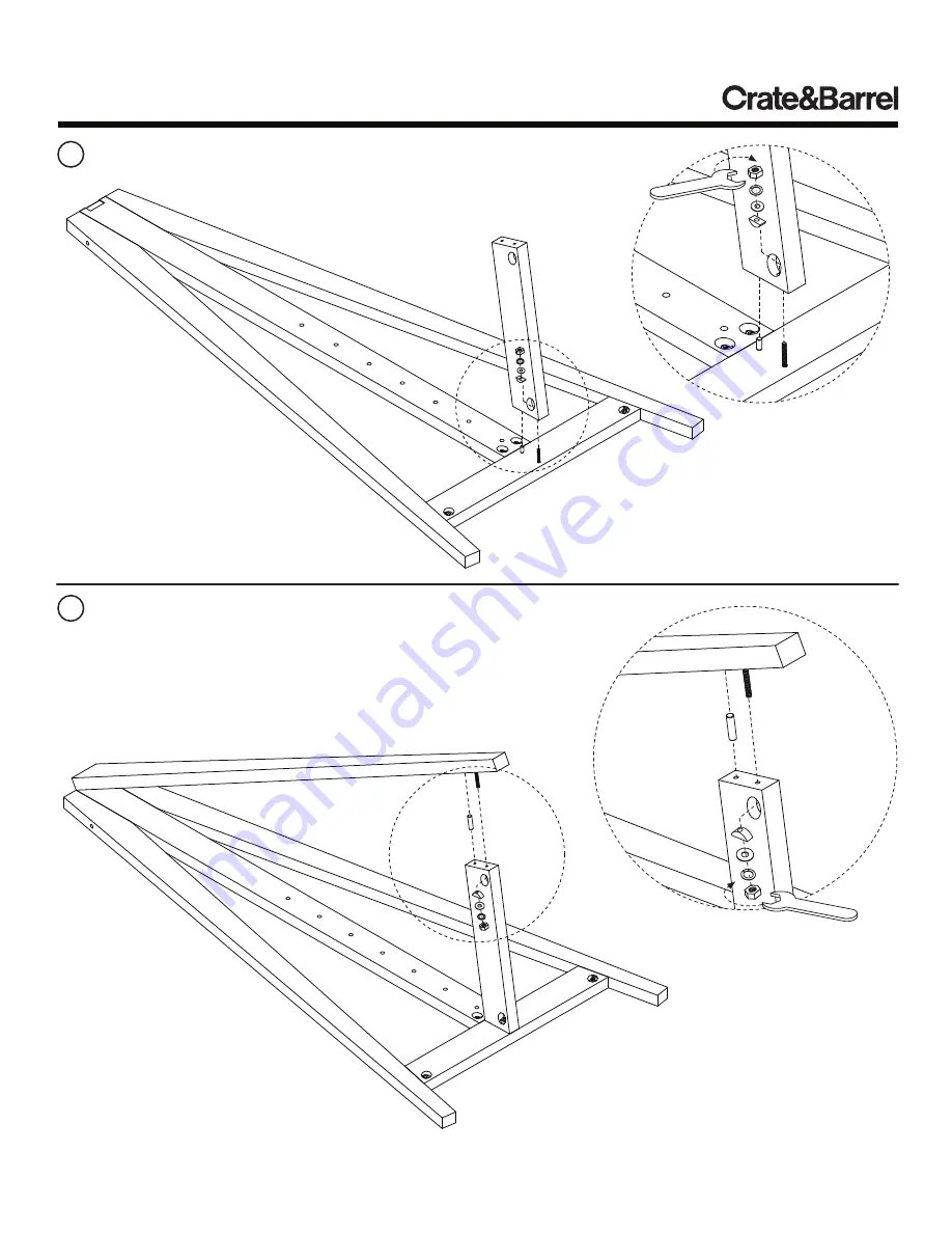 Crate&Barrel Wood Easel Manual Download Page 4