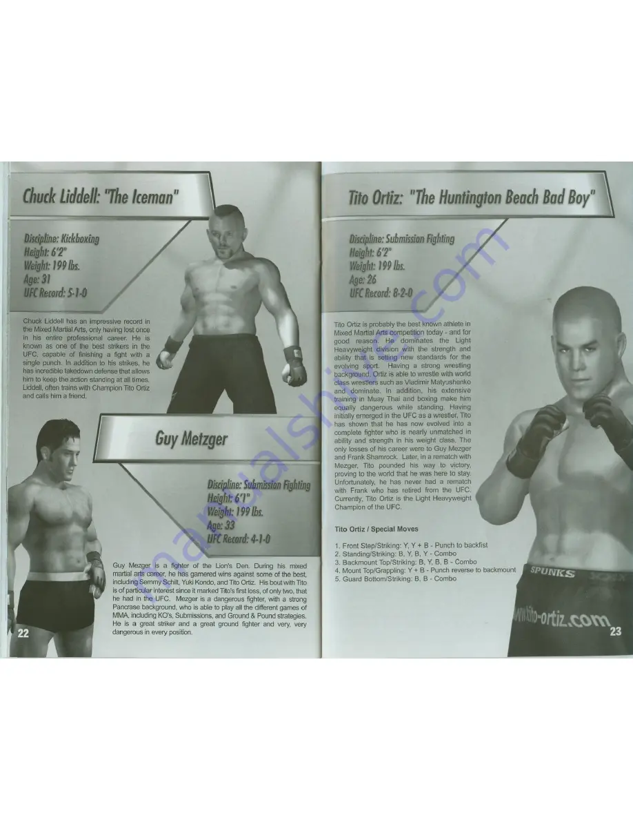 Crave Entertainment UFC TAPOUT Manual Download Page 13