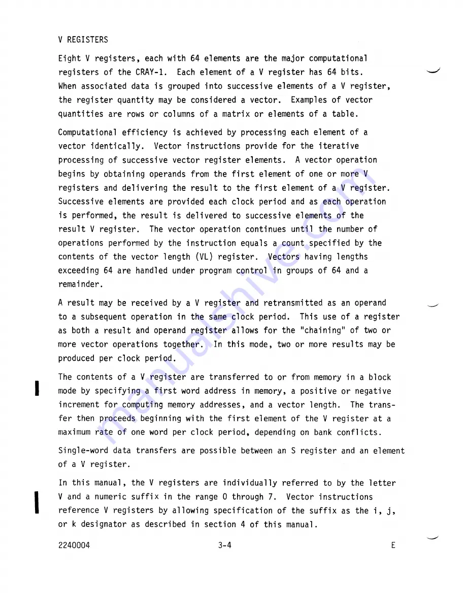 Cray CRAY-1 Hardware Reference Manual Download Page 42