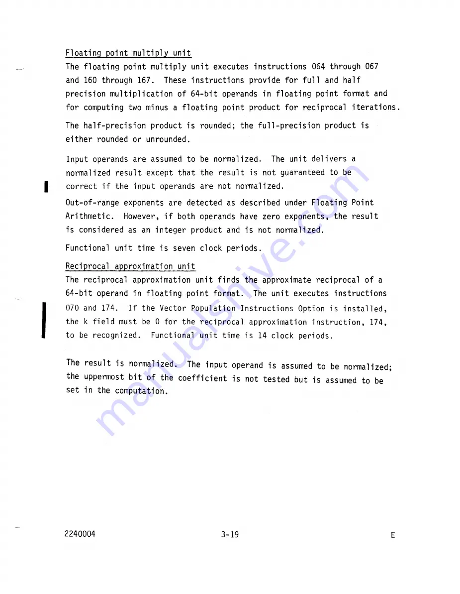 Cray CRAY-1 Hardware Reference Manual Download Page 57