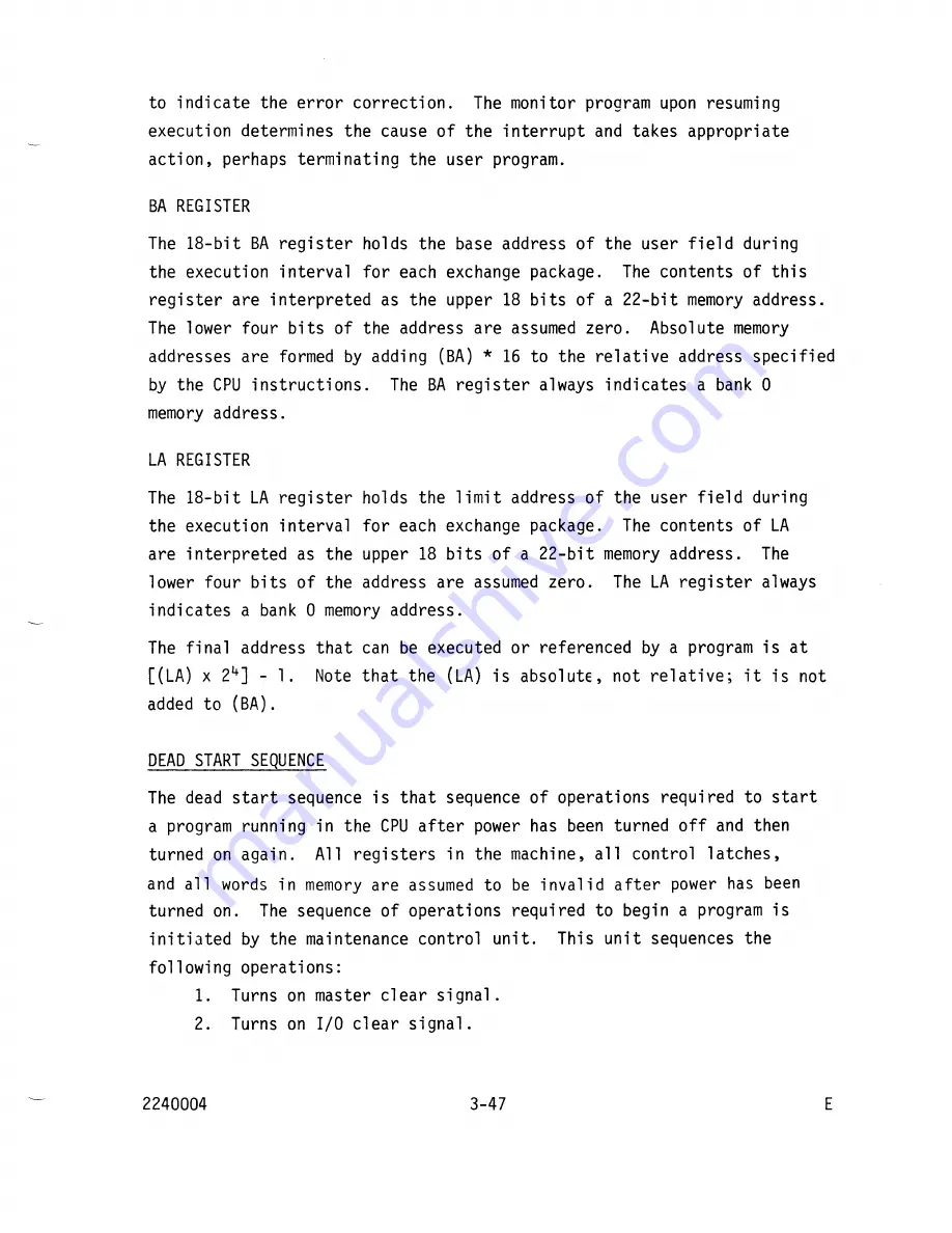 Cray CRAY-1 Hardware Reference Manual Download Page 83