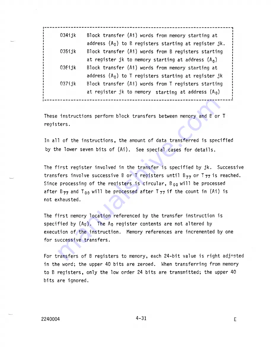 Cray CRAY-1 Hardware Reference Manual Download Page 117