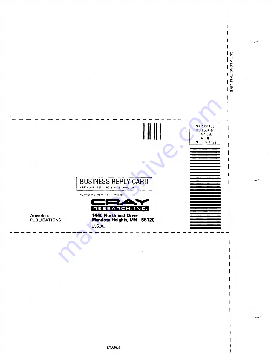 Cray CRAY-1 Hardware Reference Manual Download Page 214