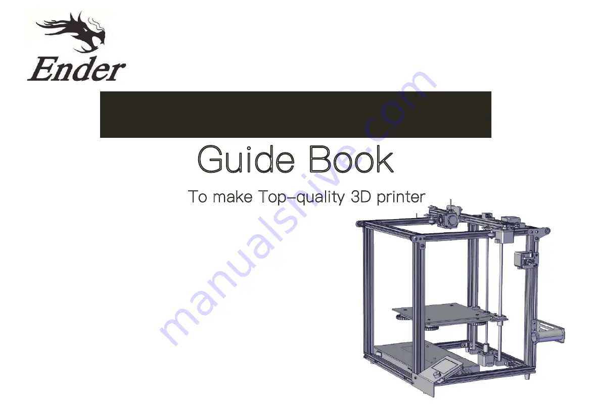 Creality Ender-5 Manual Book Download Page 1