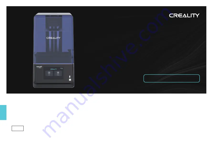 Creality HALOT-ONE PLUS User Manual Download Page 1