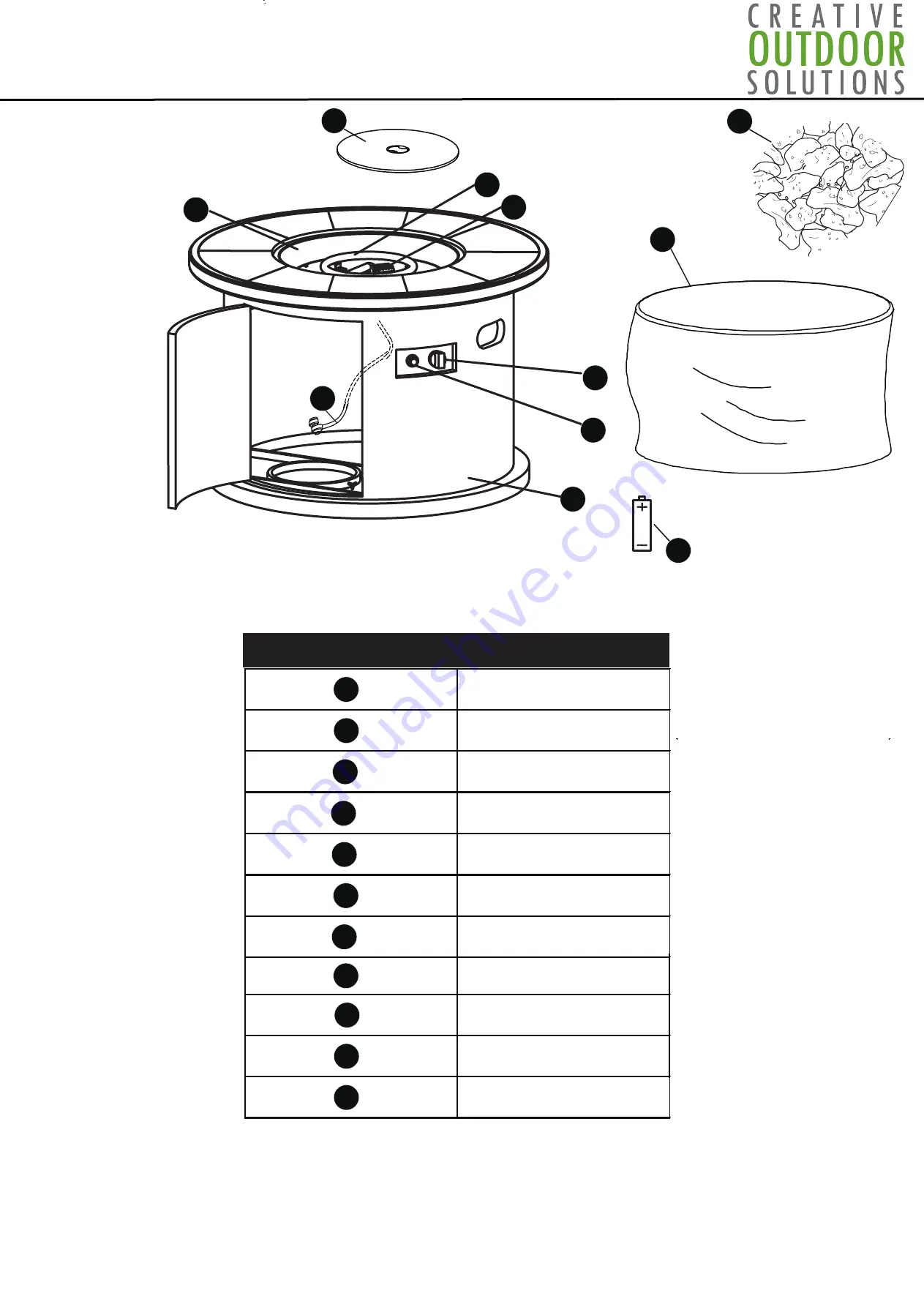 Creative Outdoor Solutions FTS60981R Manual Download Page 6