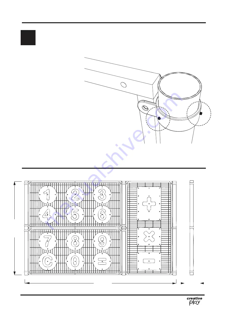 Creative Play CALCULATOR TARGET PANEL Installation Instructions Manual Download Page 8