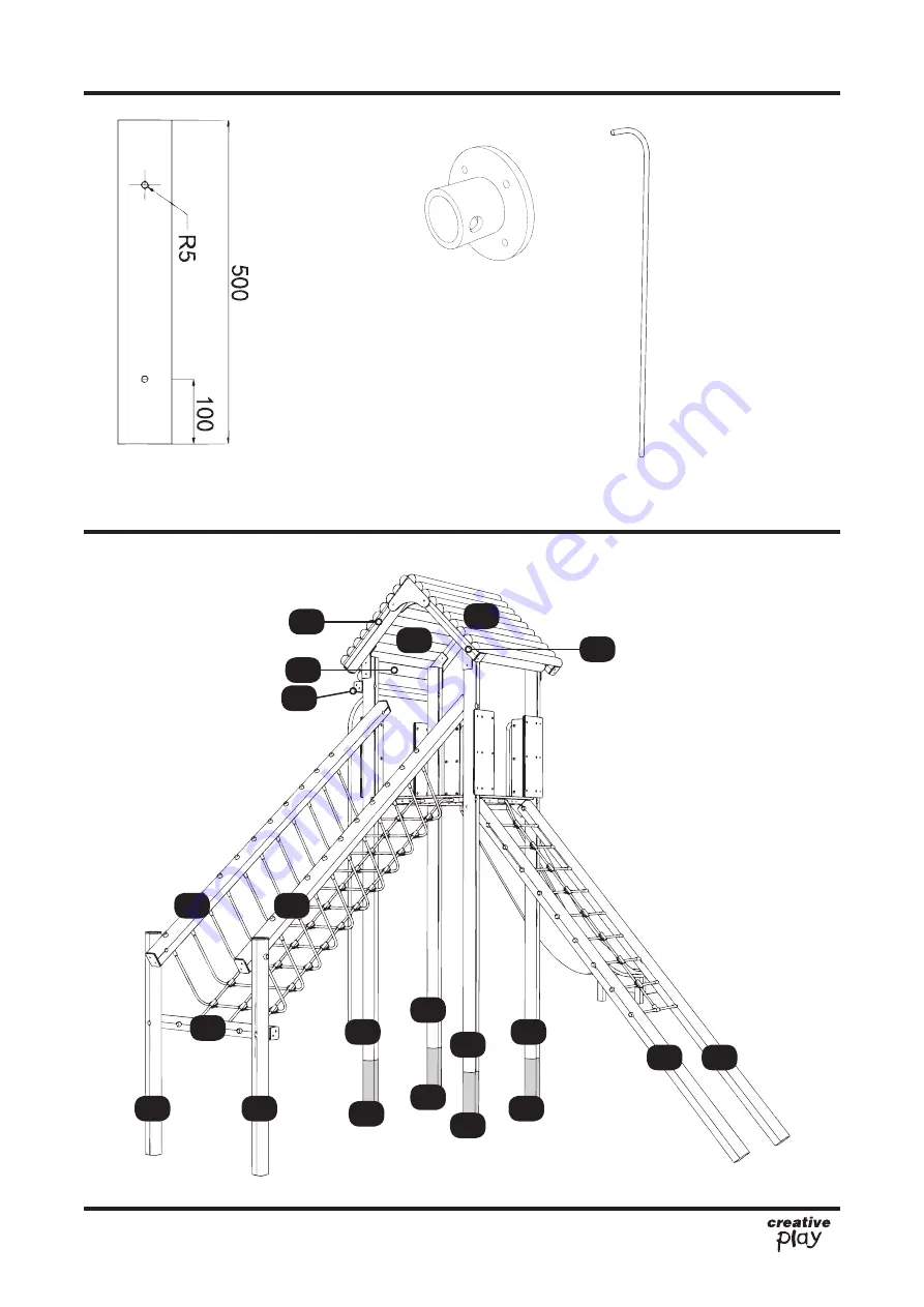 Creative Play FORT LEAVENWORTH Installation Instructions Manual Download Page 3