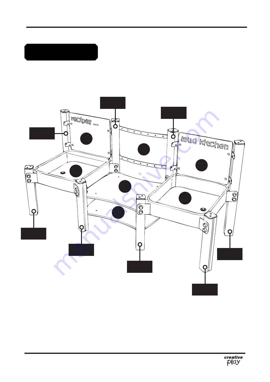 Creative Play Mud Kitchen Midi Installation Instructions Manual Download Page 6