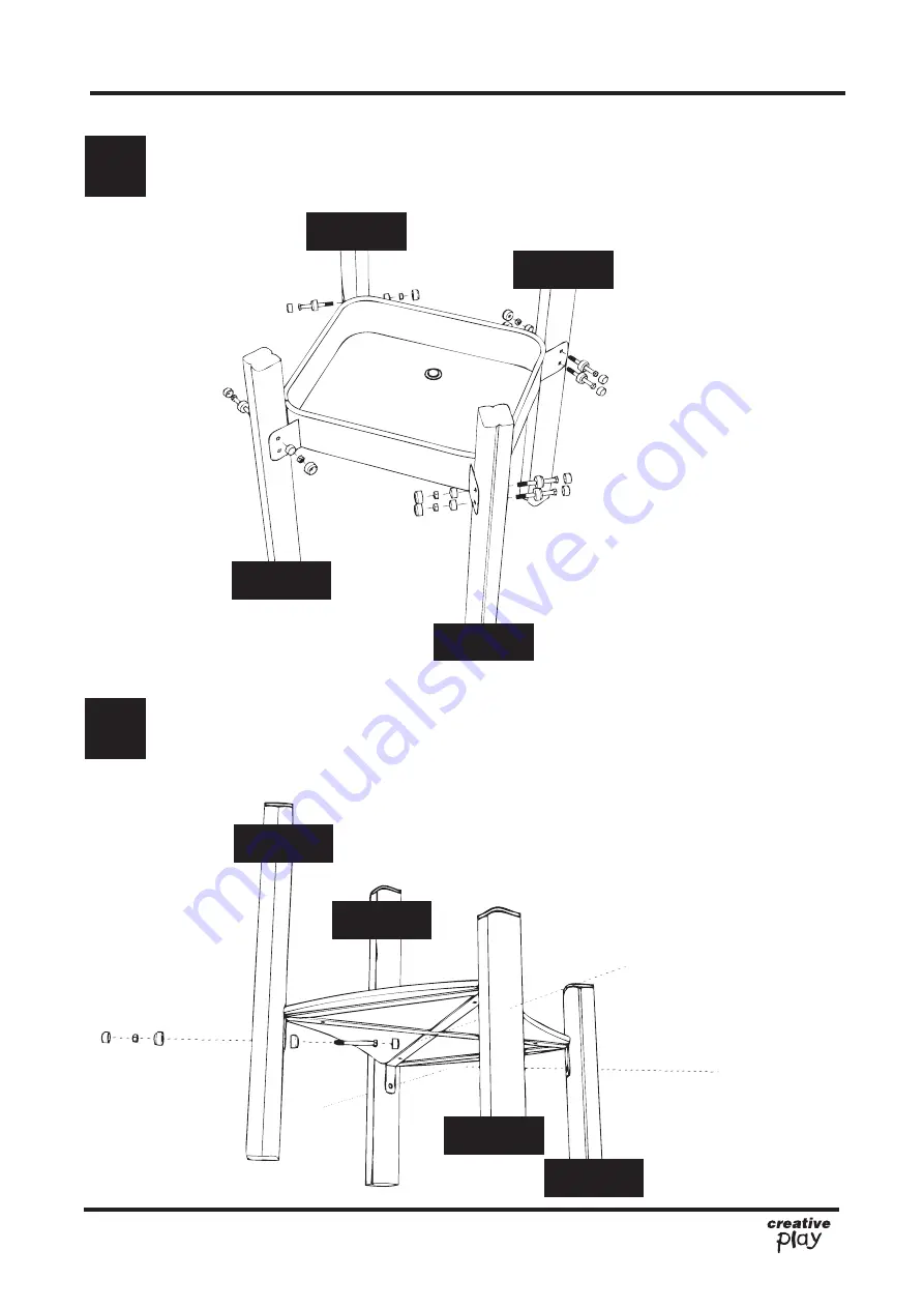 Creative Play Mud Kitchen Midi Installation Instructions Manual Download Page 7