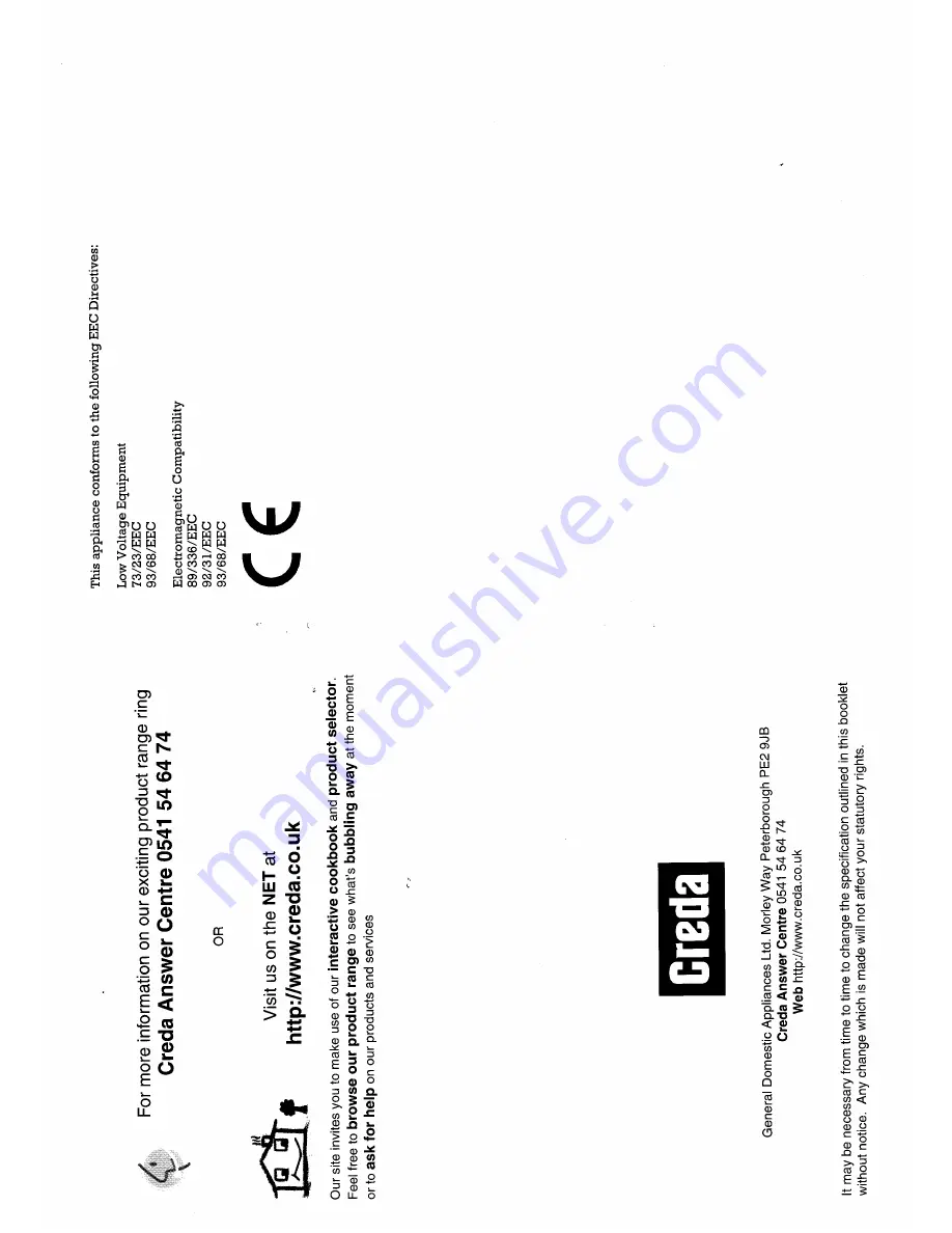 Creda Contour 48437 Instruction And Recipe Book Download Page 2