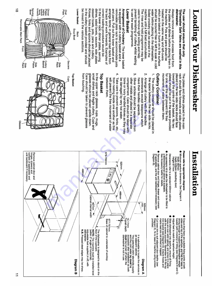 Creda Ecowash 18505E Installation And User Instructions Manual Download Page 11