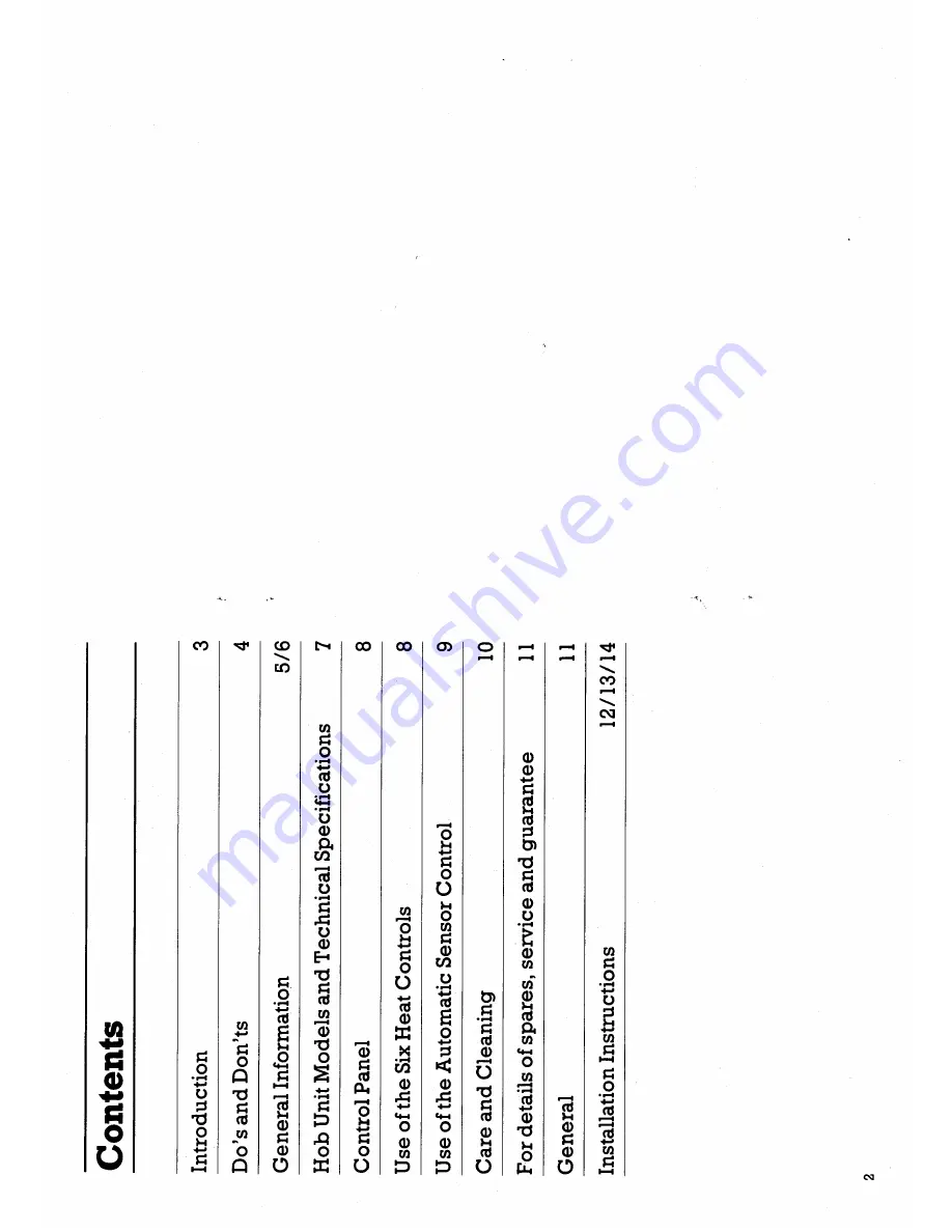 Creda HB42137 Installation And Operating Instructions Manual Download Page 2