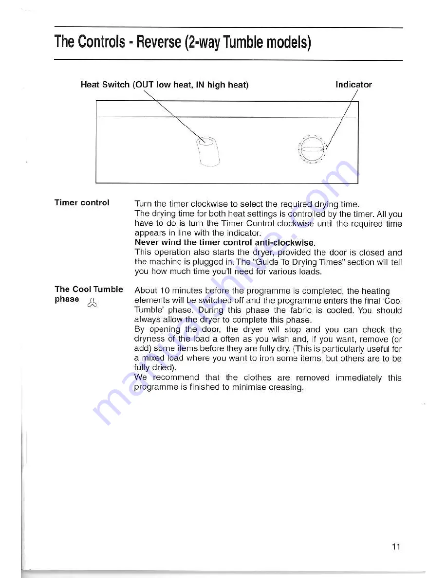 Creda T522VW Instruction Book Download Page 11