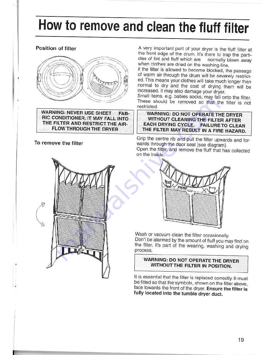 Creda T522VW Instruction Book Download Page 19