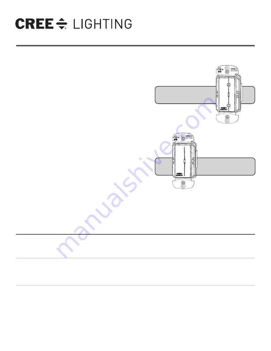 CREE LIGHTING CSC-CWD Installation Instructions Manual Download Page 4